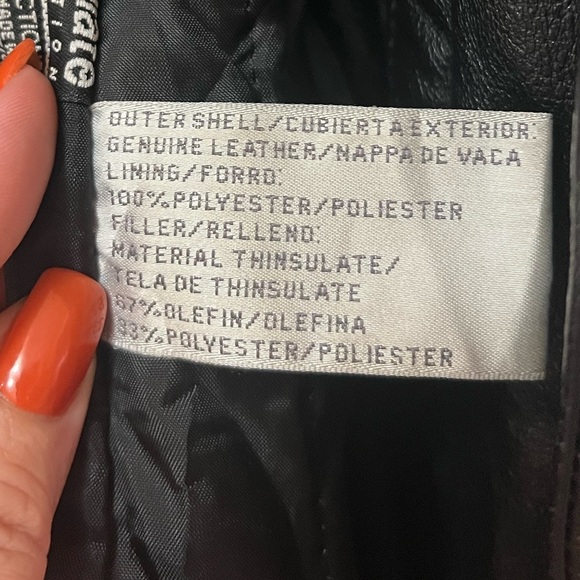 Vintage Jacqueline Ferrar Genuine Leather Belted Jacket – Black Thinsulate Lined - Picture 5 of 8